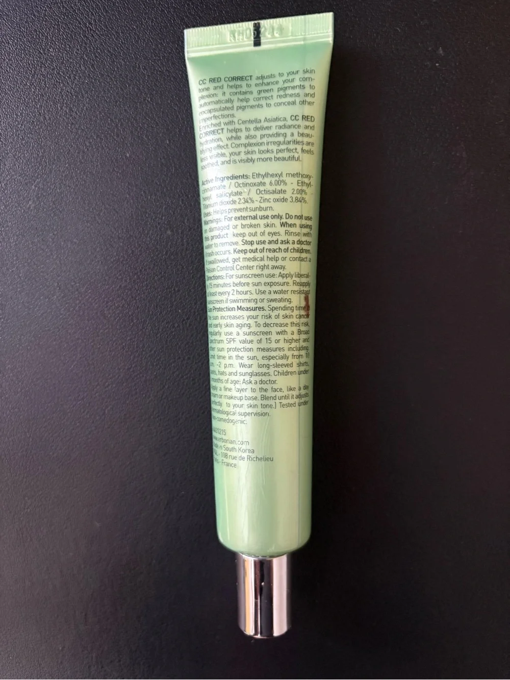 NWOT Erborian CC Red Correct Color-Correcting Cream